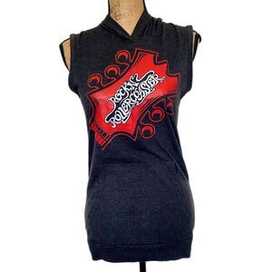 Disney Parks Rock N Rollercoaster Sleeveless Hoodie Graphic Edgy Size‎ Large
